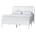 Baxton Studio Lucera 3-Piece Bedroom Set, Queen, White - BSOMG0110-8-White-Queen 3PC Bedroom Set