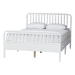 Baxton Studio Lucera 4-Piece Bedroom Set, Queen, White - BSOMG0110-8-White-Queen 4PC Bedroom Set