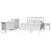 Baxton Studio Lucera 5-Piece Bedroom Set, Queen, White