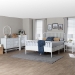 Baxton Studio Lucera 5-Piece Bedroom Set, Queen, White - BSOMG0110-8-White-Queen 5PC Bedroom Set