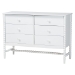 Baxton Studio Lucera 5-Piece Bedroom Set, Queen, White - BSOMG0110-8-White-Queen 5PC Bedroom Set
