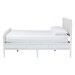 Baxton Studio Lucera 6-Drawer Platform Bed with Bobbin Frame, Queen, White - BSOMG0110-8-White-Queen
