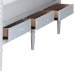 Baxton Studio Lucera 6-Drawer Platform Bed with Bobbin Frame, Queen, White - BSOMG0110-8-White-Queen
