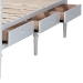 Baxton Studio Lucera 6-Drawer Platform Bed with Bobbin Frame, Queen, White - BSOMG0110-8-White-Queen