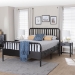 Baxton Studio Lucera 3-Piece Bedroom Set, Queen, Black - BSOMG0110-8-Black-Queen 3PC Bedroom Set