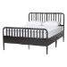 Baxton Studio Lucera 5-Piece Bedroom Set, Queen, Black - BSOMG0110-8-Black-Queen 5PC Bedroom Set