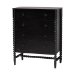 Baxton Studio Lucera 5-Piece Bedroom Set, Queen, Black - BSOMG0110-8-Black-Queen 5PC Bedroom Set