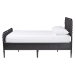 Baxton Studio Lucera 6-Drawer Platform Bed with Bobbin Frame, Queen, Black - BSOMG0110-8-Black-Queen