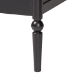 Baxton Studio Lucera 6-Drawer Platform Bed with Bobbin Frame, Queen, Black - BSOMG0110-8-Black-Queen