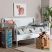 Baxton Studio Lucera 3-Drawer Daybed with Bobbin Frame, Twin, White - BSOMG0110-7-White-Daybed-Twin