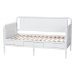Baxton Studio Lucera 3-Drawer Daybed with Bobbin Frame, Twin, White - BSOMG0110-7-White-Daybed-Twin