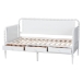 Baxton Studio Lucera 3-Drawer Daybed with Bobbin Frame, Twin, White - BSOMG0110-7-White-Daybed-Twin