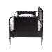 Baxton Studio Lucera 3-Drawer Daybed with Bobbin Frame, Twin, Black - BSOMG0110-7-Black-Daybed-Twin