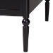 Baxton Studio Lucera 3-Drawer Daybed with Bobbin Frame, Twin, Black - BSOMG0110-7-Black-Daybed-Twin