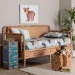 Baxton Studio Lucera 3-Drawer Daybed with Bobbin Frame, Twin, Beech Brown - BSOMG0110-7-Beech-Daybed-Twin