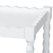 Baxton Studio Seamus 3-Tier Book Cart with Bobbin Frame, White - BSOMG0264-3-White-Book Cart
