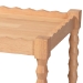 Baxton Studio Seamus 3-Tier Book Cart with Bobbin Frame, Beech Brown - BSOMG0264-3-Beech-Book Cart