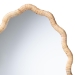 bali & pari Rasida Scalloped Natural Rattan Wall Mirror, Oval - BSOWS264-Light Honey Rattan-Boxed-Mirror