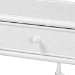 bali & pari Lindie Natural Rattan Writing Desk with Two Drawers, White - BSOLindie-White-Desk