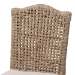 bali & pari Nitya Natural Rattan and Seagrass Camelback 2-Piece Dining Chair Set - BSODC1736-Natural Seagrass-Cushion-DC