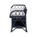 bali & pari Leryn Natural Rattan Bench with Shelf, Navy Blue - BSOWS20-Rattan Navy-Bench
