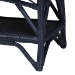 bali & pari Leryn Natural Rattan Bench with Shelf, Navy Blue - BSOWS20-Rattan Navy-Bench