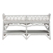 bali & pari Leryn Natural Rattan Bench with Shelf, White - BSOWS20-Rattan White-Bench