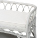 bali & pari Leryn Natural Rattan Bench with Shelf, White - BSOWS20-Rattan White-Bench
