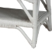 bali & pari Leryn Natural Rattan Bench with Shelf, White - BSOWS20-Rattan White-Bench