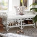 bali & pari Leryn Natural Rattan Bench with Shelf, White - BSOWS20-Rattan White-Bench