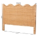 bali & pari Cassio Scalloped Natural Rattan Headboard, King - BSOSVN2809-Cassio-Natural-HB-King
