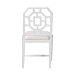 bali & pari Boone Dining Chair with Chinoiserie Design, White - BSOMD-39975-Boone-White-DC