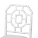 bali & pari Boone Dining Chair with Chinoiserie Design, White - BSOMD-39975-Boone-White-DC