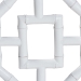bali & pari Boone Dining Chair with Chinoiserie Design, White - BSOMD-39975-Boone-White-DC