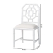 bali & pari Boone Dining Chair with Chinoiserie Design, White - BSOMD-39975-Boone-White-DC