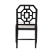 bali & pari Boone Dining Chair with Chinoiserie Design, Black - BSOMD-39975-Boone-Black-DC