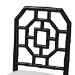 bali & pari Boone Dining Chair with Chinoiserie Design, Black - BSOMD-39975-Boone-Black-DC