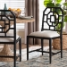 bali & pari Boone Dining Chair with Chinoiserie Design, Black - BSOMD-39975-Boone-Black-DC
