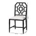 bali & pari Boone Dining Chair with Chinoiserie Design, Black - BSOMD-39975-Boone-Black-DC