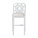 bali & pari Boone Counter Stool with Chinoiserie Design, White - BSOMD-39975-Boone-White-CS