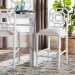 bali & pari Boone Counter Stool with Chinoiserie Design, White - BSOMD-39975-Boone-White-CS