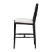 bali & pari Boone Counter Stool with Chinoiserie Design, Black - BSOMD-39975-Boone-Black-CS