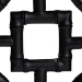 bali & pari Boone Counter Stool with Chinoiserie Design, Black - BSOMD-39975-Boone-Black-CS