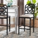 bali & pari Boone Counter Stool with Chinoiserie Design, Black - BSOMD-39975-Boone-Black-CS