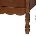 Baxton Studio Danette Bobbin Wood  5-Piece Bedroom Set, Queen - BSOMG0260-Walnut-Queen 5PC Bedroom Set