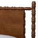 Baxton Studio Danette Bobbin Wood  5-Piece Bedroom Set, Queen - BSOMG0260-Walnut-Queen 5PC Bedroom Set