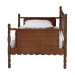 Baxton Studio Danette Bobbin Wood Daybed, Twin - BSOMG0260-1-Walnut-Daybed-Twin