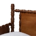 Baxton Studio Danette Bobbin Wood Daybed, Twin - BSOMG0260-1-Walnut-Daybed-Twin