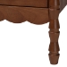 Baxton Studio Danette Bobbin Wood 2-Drawer Nightstand - BSOMG9021-Walnut-2DW-NS