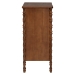 Baxton Studio Danette Bobbin Wood 4-Drawer Chest - BSOMG9021-Walnut-4DW-Chest